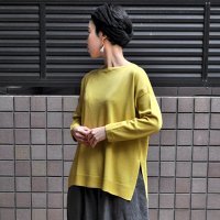 【 SALE25%OFF 】￥15,400→￥11,550 / FACTORY（ファクトリー）/ 綿強撚糸 ボートネックワイドセーター