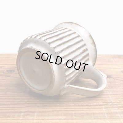 画像8: 酒井敦志之 / 白釉 鎬マグカップ