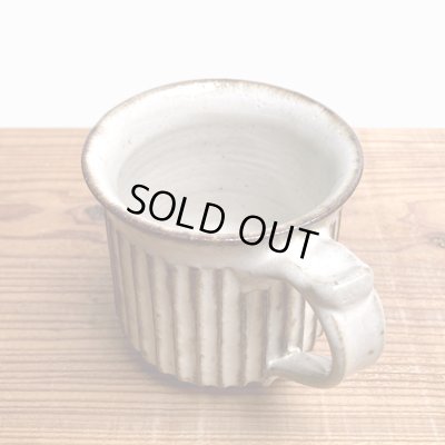 画像4: 酒井敦志之 / 白釉 鎬マグカップ