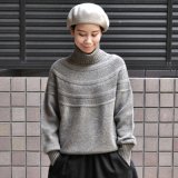 【2025AW】FACTORY（ファクトリー）/ ヤク レース柄オフタートルセーター