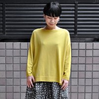 【 SALE25%OFF 】￥15,400→￥11,550 / FACTORY（ファクトリー）/ 綿強撚糸 ボートネックワイドセーター