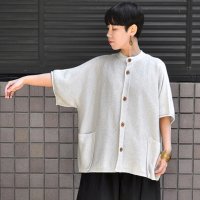 【 SALE20%OFF 】￥20,900→￥16,720 / FACTORY（ファクトリー）/ 綿 強撚糸 横編みカーディガン