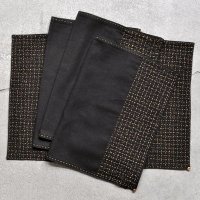 刺し子 ランチョンマット（ブラック）