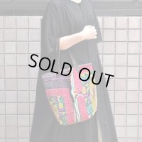 vintage kantha ralli quilt bag / ヴィンテージカンタ ラリーキルトバッグ（スクエアL ）