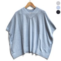 【 SALE 】￥14,300→￥12,870 / FACTORY（ファクトリー）/ 綿 強撚糸 Vネックポンチョ