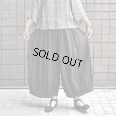 画像8: 【 SALE25%OFF 】￥19,800→￥14,850 / Antiquite's noir（アンティークス ノワール）/ リネンキャンバス ワイドバルーンパンツ