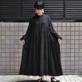 【2024AW】ICHI Antiquite's（イチ アンティークス）/ フレンチリネン くるみボタンワンピース