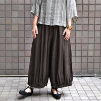 【 SALE25%OFF 】￥19,800→￥14,850 / Antiquite's noir（アンティークス ノワール）/ リネンキャンバス ワイドバルーンパンツ