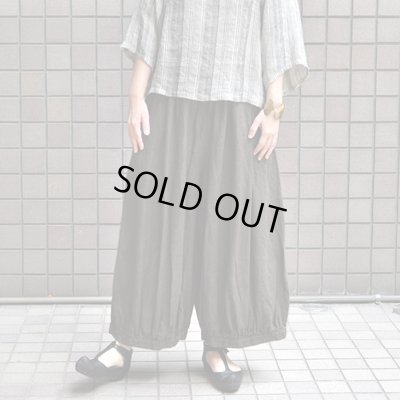 画像3: 【 SALE25%OFF 】￥19,800→￥14,850 / Antiquite's noir（アンティークス ノワール）/ リネンキャンバス ワイドバルーンパンツ