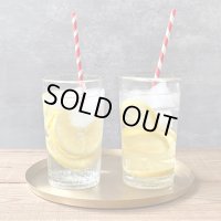 奥原硝子製造所（琉球ガラス）/ 5半コップ・クリア（ヒビ模様）