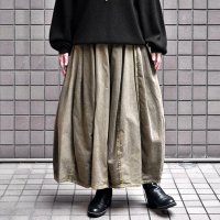 FACTORY（ファクトリー）/ 綿麻デニム×綿 パイピングスカート