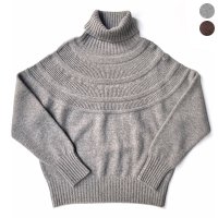 【2025AW】FACTORY（ファクトリー）/ ヤク レース柄オフタートルセーター