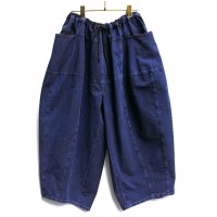 【2025SS】FACTORY（ファクトリー） / 綿インディゴ染め サイドポケット バルーンパンツ