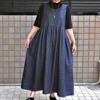【 SALE20%OFF 】￥20,900→￥16,720 /  ICHI Antiquite's（イチ アンティークス）/ コットンリネン デニムワンピース