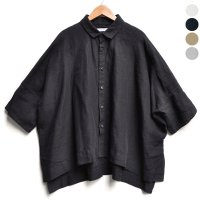 【2025SS】FACTORY（ファクトリー）/ アイリッシュリネン（シワ加工） カジュアル半袖シャツ