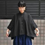 【2025SS】FACTORY（ファクトリー）/ アイリッシュリネン（シワ加工） カジュアル半袖シャツ