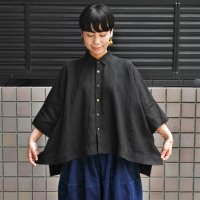 【2025SS】FACTORY（ファクトリー）/ アイリッシュリネン（シワ加工） カジュアル半袖シャツ