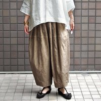 【2025SS】FACTORY（ファクトリー）/ 綿麻 サイドポケット バルーンパンツ