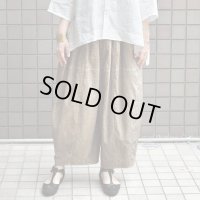 【 SALE20％OFF 】￥34,100→￥27,280 / FACTORY（ファクトリー）/ 綿麻 サイドポケット バルーンパンツ