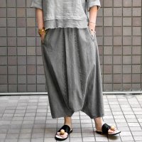 【 SALE 】￥25,300→￥21,780 / FACTORY（ファクトリー） / 綿麻 サルエルパンツ