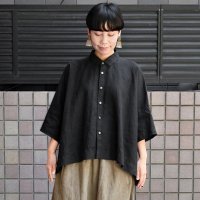 【2025SS】FACTORY（ファクトリー）/ アイリッシュリネン（シワ加工） カジュアル半袖シャツ