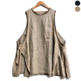 【2025SS】FACTORY（ファクトリー）/ アイリッシュリネン（シワ加工）カイトベスト