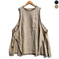 【2025SS】FACTORY（ファクトリー）/ アイリッシュリネン（シワ加工）カイトベスト