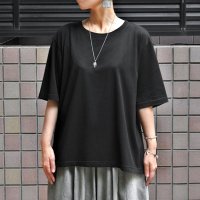 【2025SS】FACTORY（ファクトリー）/ 綿天竺 オーバーサイズカットソー・ブラック