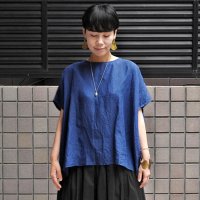 【2025SS】 ICHI Antiquite's（イチ アンティークス）/ インディゴリネン ワイドプルオーバー