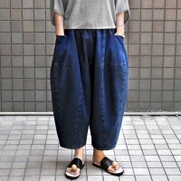 【2025SS】FACTORY（ファクトリー） / 綿インディゴ染め サイドポケット バルーンパンツ