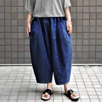 【2025SS】FACTORY（ファクトリー） / 綿インディゴ染め サイドポケット バルーンパンツ
