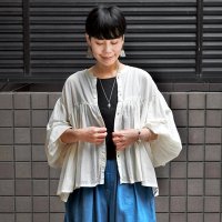 HARVESTY（ハーベスティ）/ 東炊き綿ローン ボヘミアンカーディガン