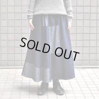 FACTORY（ファクトリー）/ 綿カルゼデニム×綿藍染×綿麻デニム HAGI HAGIスカート