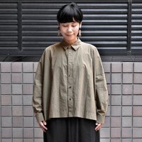 【2025AW】FACTORY（ファクトリー）/ 綿近江晒 スクエアーワイドシャツ 