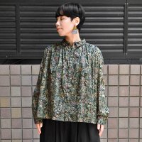【SALE25%OFF】￥22,000→￥16,500 / ICHI Antiquite's（イチ アンティークス）/ LIBERTY フラワープリント ギャザーシャツ【レターパックプラスにて送料無料発送】