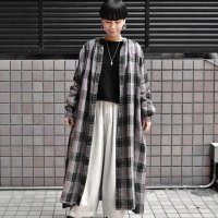 ICHI Antiquite's（イチ アンティークス）/ リネンタータン バンドカラーシャツドレス