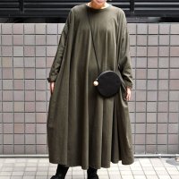 【2025AW】FACTORY（ファクトリー）/ 綿カットソー×綿40/2 サークルトレーナーワンピース