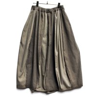 【2025AW】FACTORY（ファクトリー）/ 綿刺し子×ジンバブエコット パイピングスカート