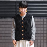 【2025AW 】ICHI Antiquite's（イチ アンティークス）/ ペルー ハンドニット ベスト【手編みニット】