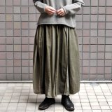 【2025AW】FACTORY（ファクトリー）/ 綿刺し子×ジンバブエコットン パイピングスカート