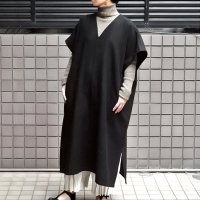 【2025AW】 FACTORY（ファクトリー）/ 綿ウール朱子織 ポンチョワンピース