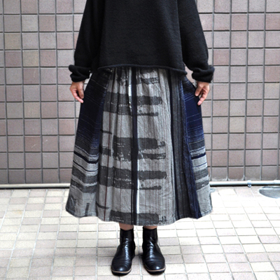画像1: tamaki niime（玉木新雌）/ only one powan skirt wool（オンリーワン ポワンスカート：ウール）・ショート