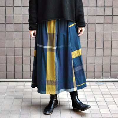 画像2: tamaki niime（玉木新雌）/ only one powan skirt （オンリーワン ポワンスカート：コットン）・ショート