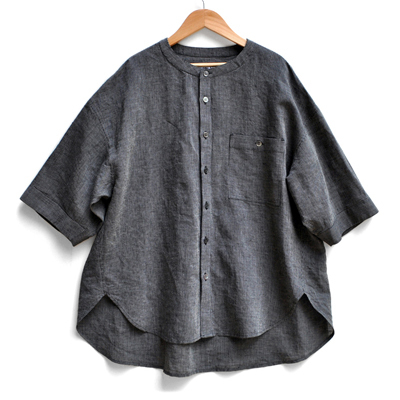 画像1: 【SALE30％OFF】￥24,200→￥16,940 / FACTORY（ファクトリー）/ 綿麻ストライプ ポケットワークシャツ
