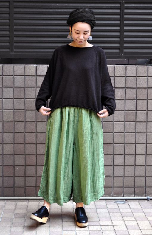 【 SALE 】￥19,800→￥11,880 / ICHI Antiquite's（イチ アンティークス）/ リネンワイドパンツ