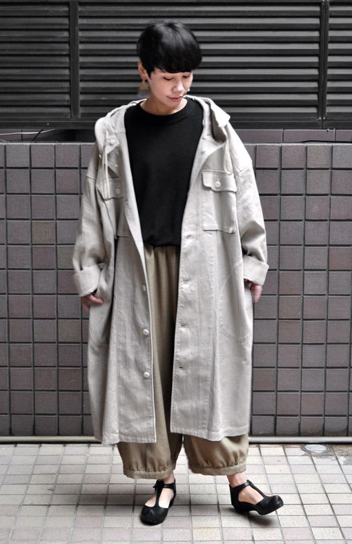 【ito fukuoka】wide coat キナリ 作家