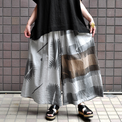 tamaki niime（玉木新雌） / only one wide pants : cotton（オンリーワン ワイドパンツ：コットン）・ロング -  “ MIGRATORY ” web shop