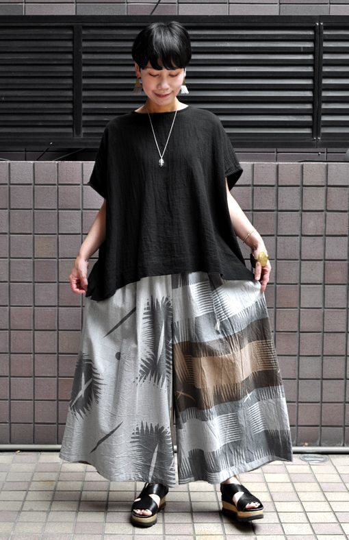 tamaki niime（玉木新雌） / only one wide pants : cotton（オンリーワン ワイドパンツ：コットン）・ロング -  “ MIGRATORY ” web shop