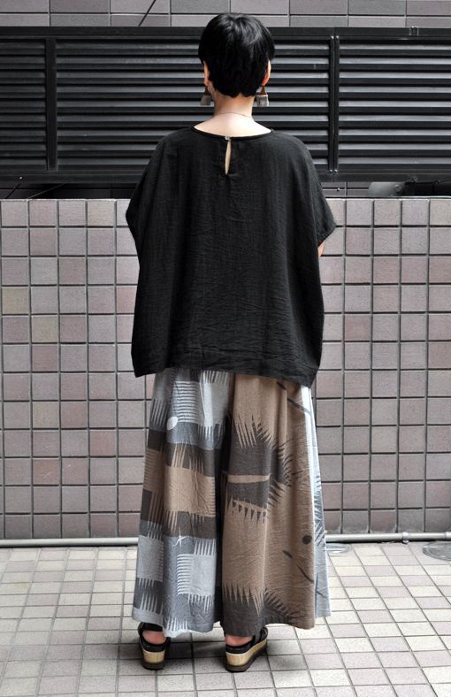 tamaki niime（玉木新雌） / only one wide pants : cotton（オンリーワン ワイドパンツ：コットン）・ロング -  “ MIGRATORY ” web shop