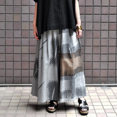 tamaki niime（玉木新雌） / only one wide pants : cotton（オンリーワン ワイドパンツ：コットン）・ロング -  “ MIGRATORY ” web shop